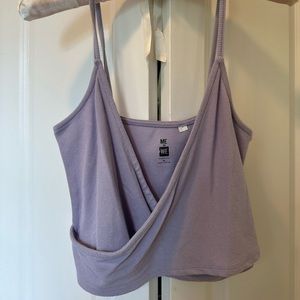 Pacsun Purple Wrap Style tank top